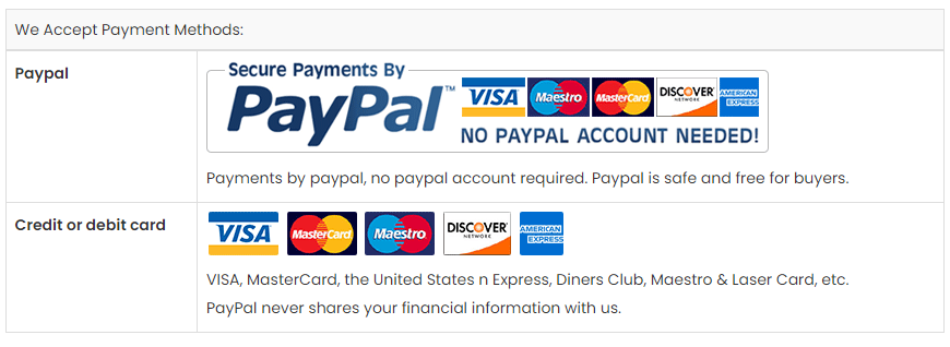 Payment Methods